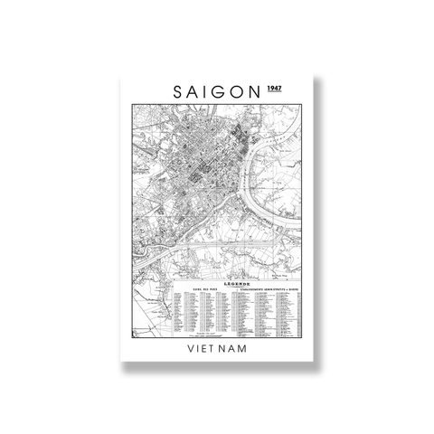 Tranh Saigon 1947 map SM006