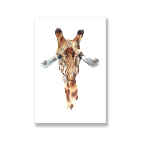 Tranh Giraffe watercolor painting SN0088