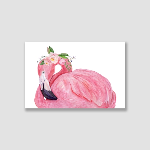 Tranh Flamingo, Pink, Flower, Beautiful SN0091