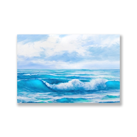Tranh Sea, Ocean, Blue Wave painting