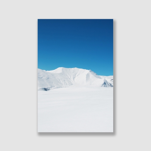 Tranh Snow moutain, Blue, Landscape