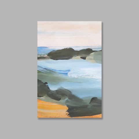Tranh Abstract Blue, Sea, Beach, Landscape SU0112
