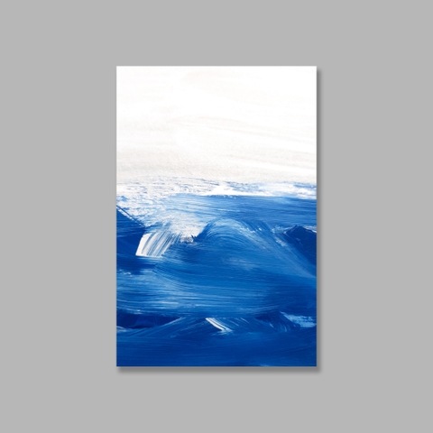 Tranh Abstract Blue, Sea, Beach, Wave SU0113