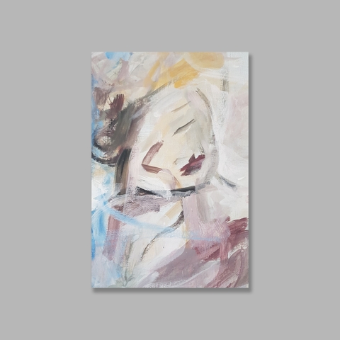 Tranh Abstract Lady painting, Color, Art SU0114