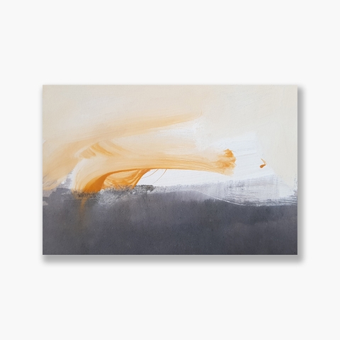 Tranh Abstract Yellow, Orange, Grey, painting SU0117
