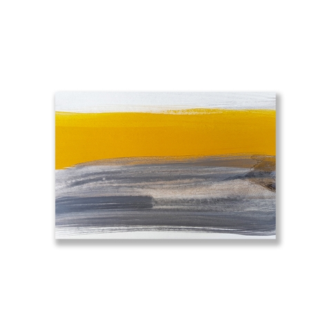 Tranh Yellow, Grey, Abstract SU0121