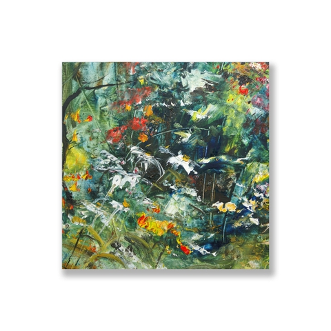 Tranh Abstract flower painting, colorful SU0155