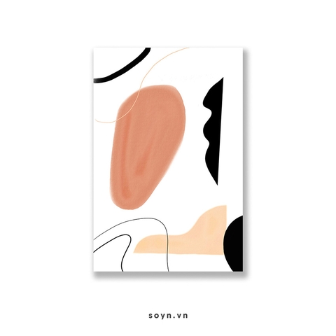 Tranh Abstract, Minimalism, Nude, SU0177