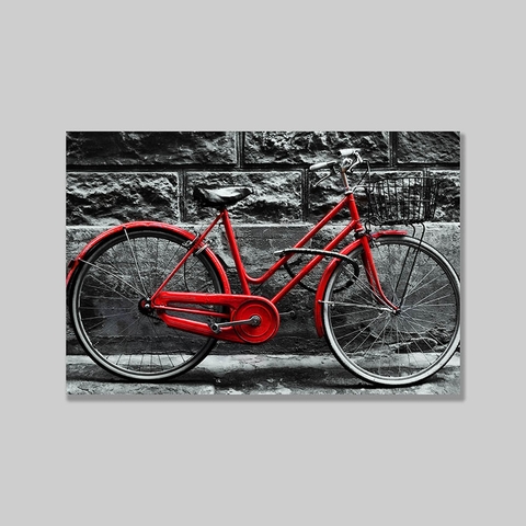 Tranh Red bicycle