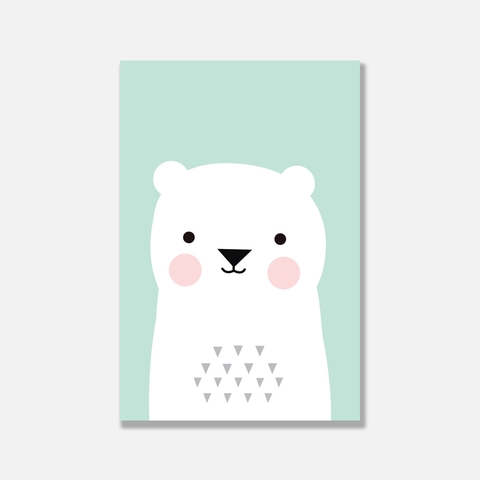 Tranh Bear, cool, funny, pastel