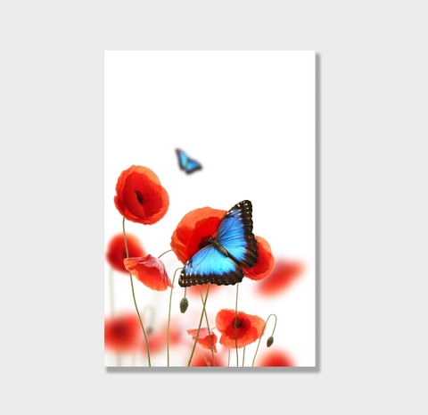 Tranh Butterfly, flower