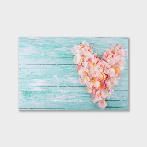 Tranh Flower, heart, wood