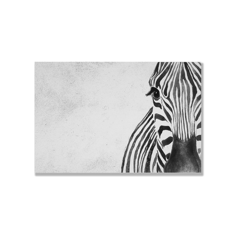 Tranh Zebra, grey background