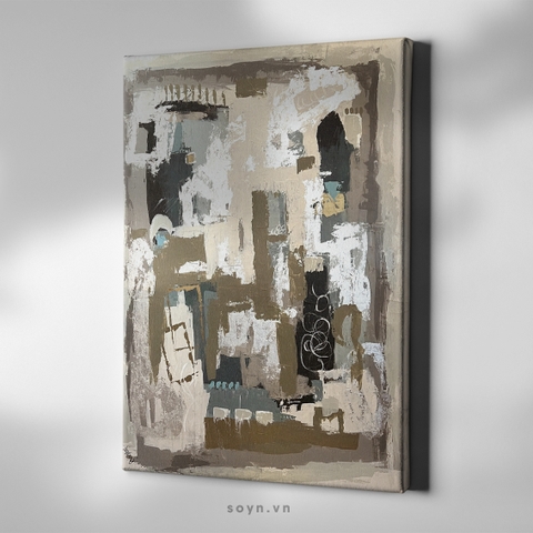 Tranh treo tường Cotton Canvas, Abstract / Trừu tượng, Tối giản, Soyn SU0326