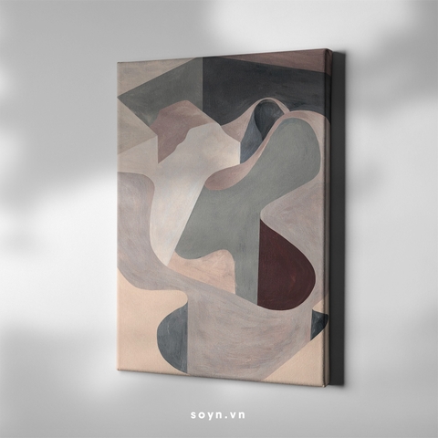 Tranh treo tường Cotton Canvas, Abstract / Trừu tượng, Tối giản, Soyn SU0443