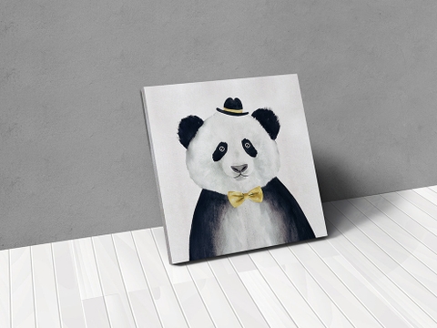 Tranh Panda watercolor