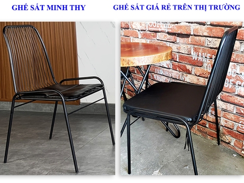 3 điểm khác biệt của sản phẩm ghế sắt “giá rẻ” thương hiệu Minh Thy Furniture