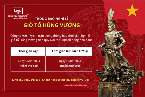 Thông báo Lịch nghỉ Giỗ tổ Hùng Vương 2024