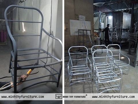 Sơn Tĩnh Điện Tại Xưởng Nội Thất Minh Thy – Quy Trình Khép Kín, Sản Phẩm Hoàn Thiện Đồng Bộ