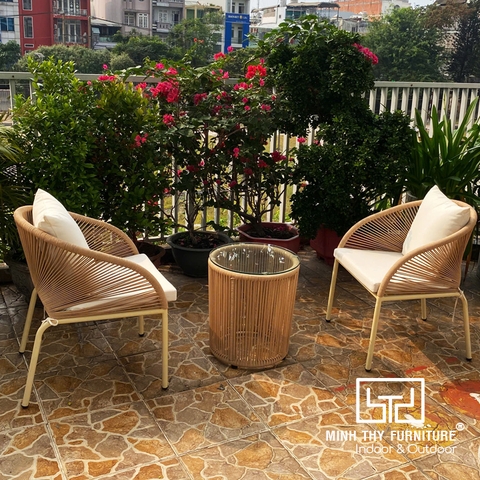 Bàn Ghế Ban Công Đan Dây Dù MT2051