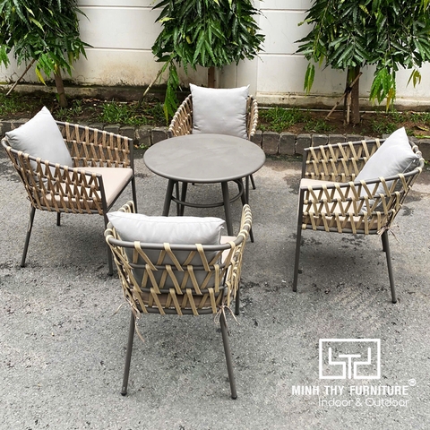 Bàn Ghế  Ngoài Trời Dây Rope MT2053