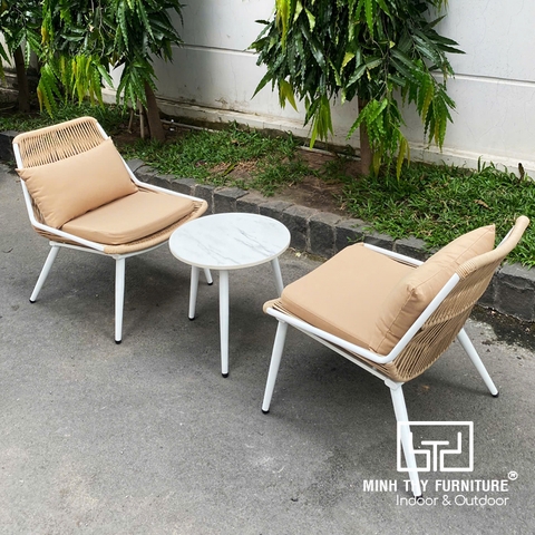 Bàn Ghế Ban Công Nhựa Giả Mây MT2057