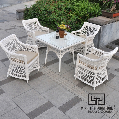 Bàn Ghế Nhựa Giả Mây MT2A122