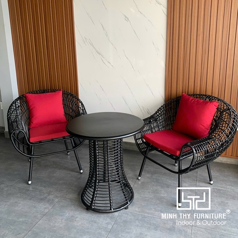 Bàn Ghế Nhựa Giả Mây MT2A223