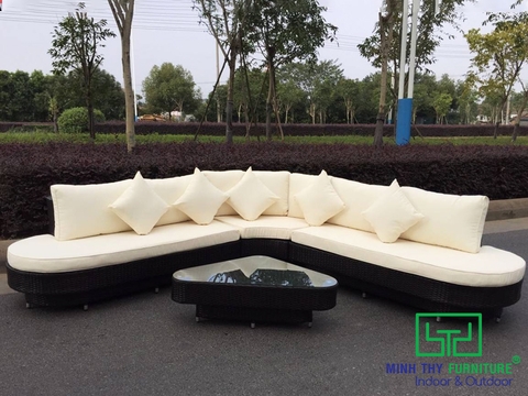 SOFA MÂY NHỰA NGOÀI TRỜI MT179