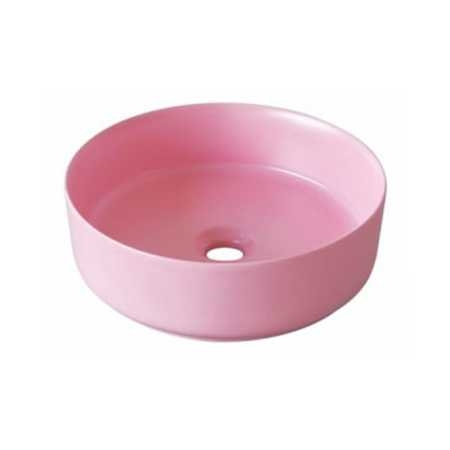 Lavabo Sứ Màu Hồng EVEREST EV-CS01