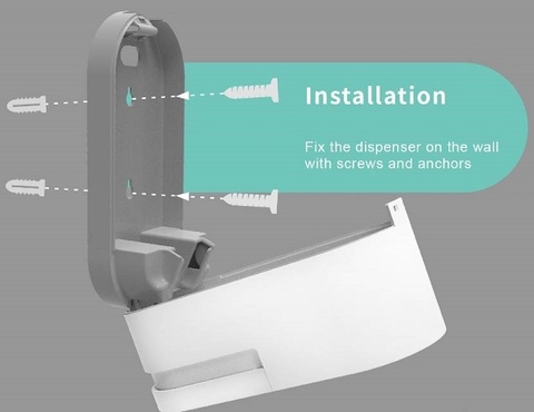 Hộp Nhấn Xà Phòng - ATMOR - Made in Taiwan - Model : DH-1000W-L