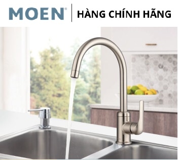 Vòi rửa chén nóng lạnh MOEN Model: 60401SRS