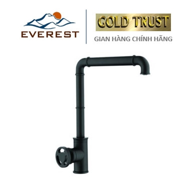 Vòi lababo cao bằng đồng đen EV-SĐ12
