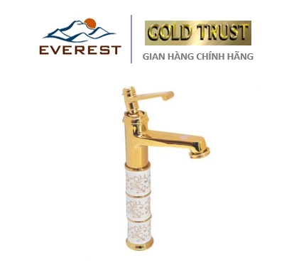 Vòi Nước (Vòi Lavabo) Cao Mạ Vàng EVEREST EV-MV18