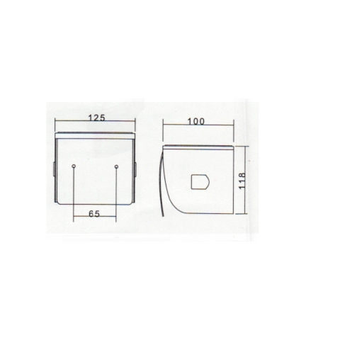 Trục giấy vệ sinh inox SUS 304 ATMOR model: TD-8305D-2