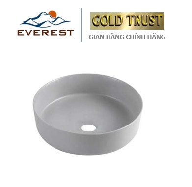 Chậu Lavabo Sứ Màu Xám EVEREST EV-CS05