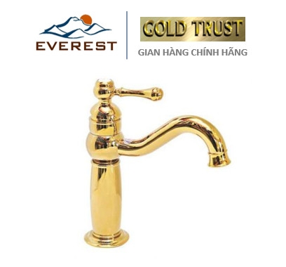 Vòi Nước (Vòi Lavabo) Mạ Vàng EVEREST EV-MV25