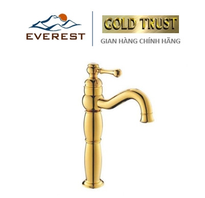 Vòi Nước (Vòi Lavabo) Cao Mạ Vàng EVEREST EV-MV26