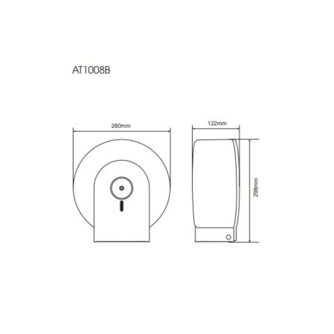 Hộp giấy nhựa ABS ATMOR Model: AT1008B