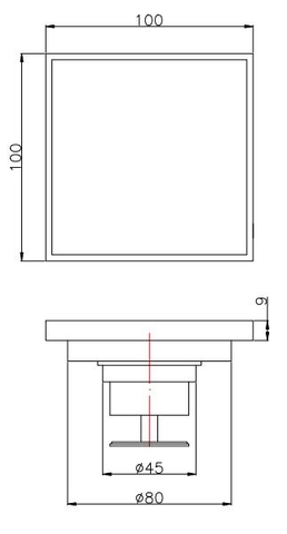 Phễu thoát sàn chống mùi hôi & côn trùng ATMOR Model: AH048
