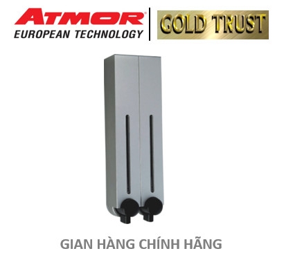 Hộp nhấn xà phòng 2 hộc nhựa ABS ATMOR Model: DH-700-2VP