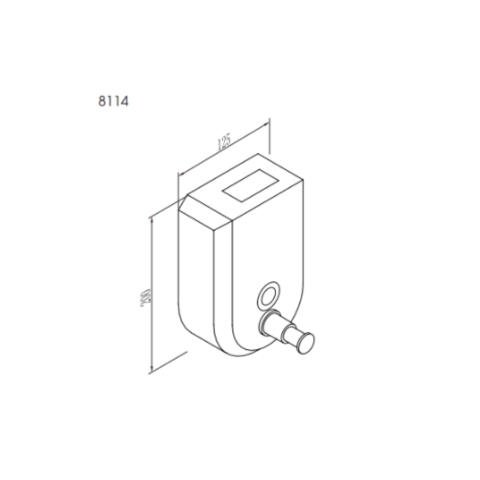 Hộp nhấn xà phòng inox SUS 304 ATMOR Model: 8114