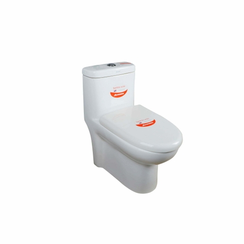 Bồn Cầu 1 khối ATMOR AT-541 nắp êm, xả nhấn