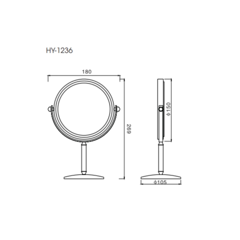 Gương để bàn ATMOR Model: HY-1236