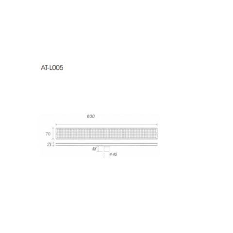 Phễu thoát sàn inox SUS 304 ATMOR model: AT-L005