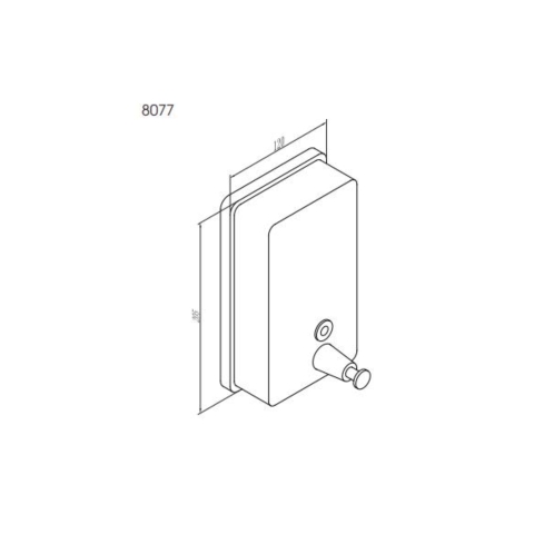 Hộp nhấn xà phòng Inox SUS 304 ATMOR Model: 8077