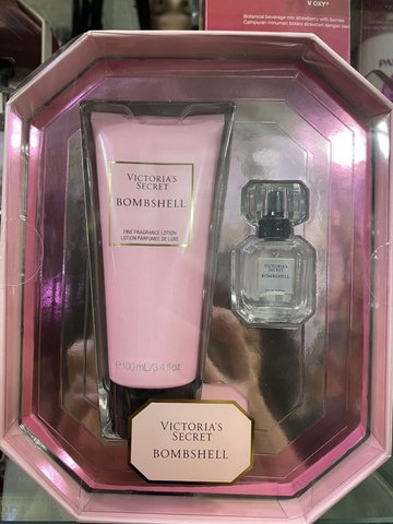 SET KEM THƠM + NƯỚC HOA VICTORIA SECRET BOMBSHELL
