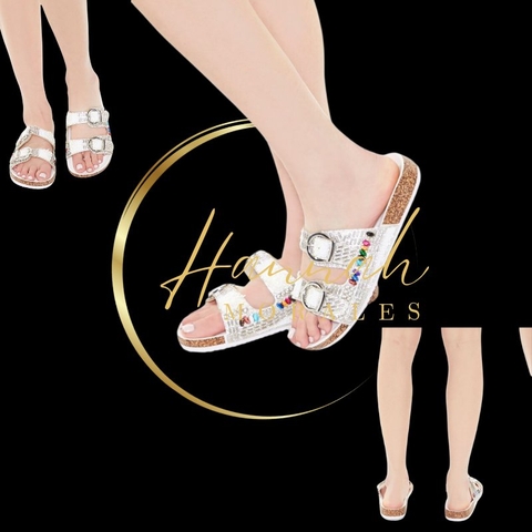 Dép trắng màu f21 from usa