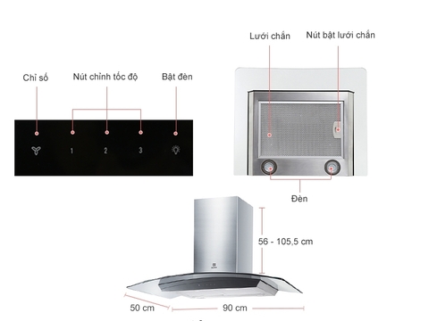Máy hút mùi Electrolux EFC636GAR