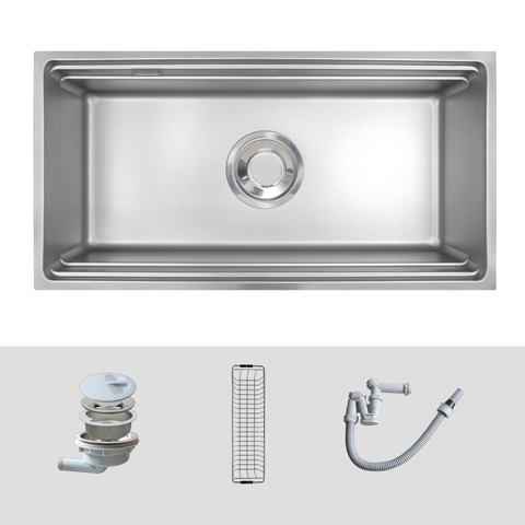 Chậu rửa bát 1 hố Kluger KG8644FS Basic